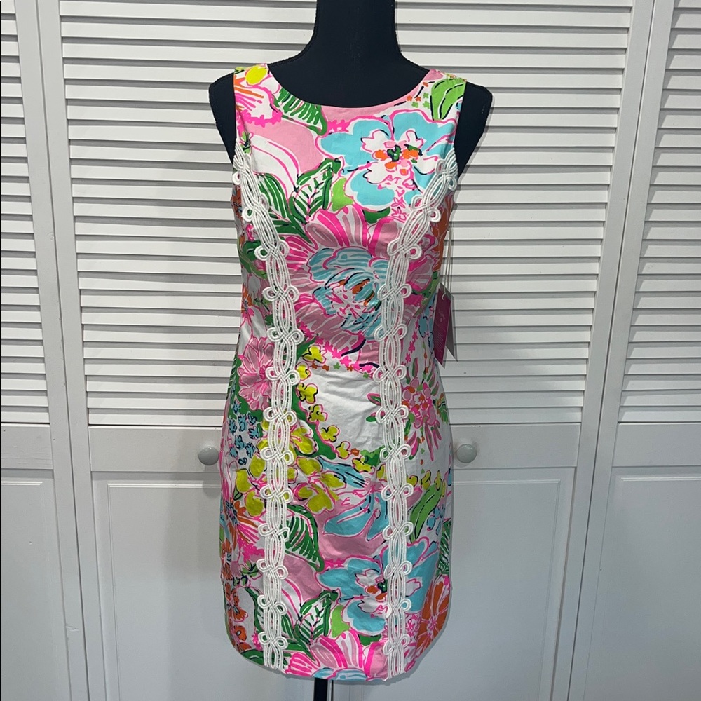 NWT Lilly Pulitzer Target 20th Anniversary Nosey Posie Sleeveless Dress Lace ๐ฉท - Picture 5 of 12